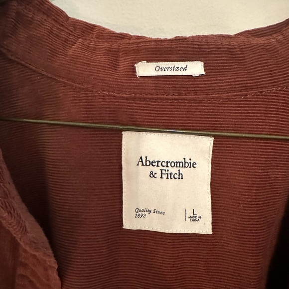 Oversized Abercrombie button up size large - Picture 5 of 6